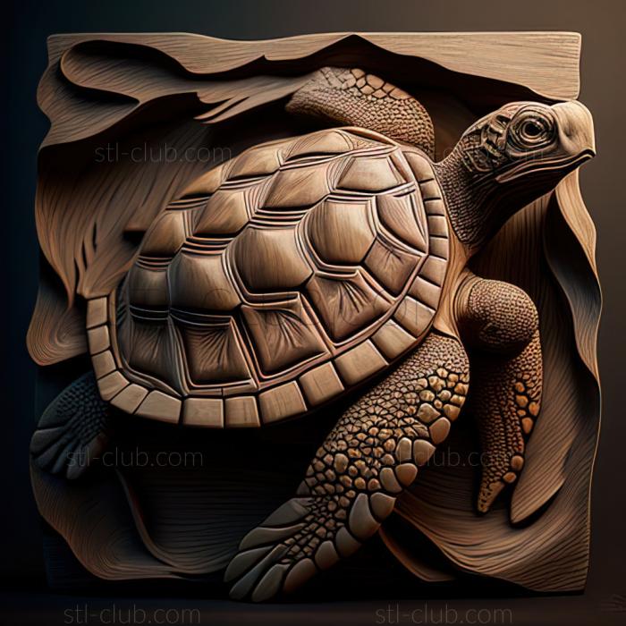 3D model st Diego turtle famous animal (STL)